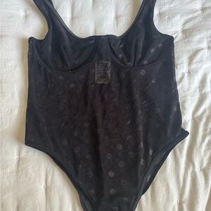 PINK Victoria's Secret Black Bodysuit